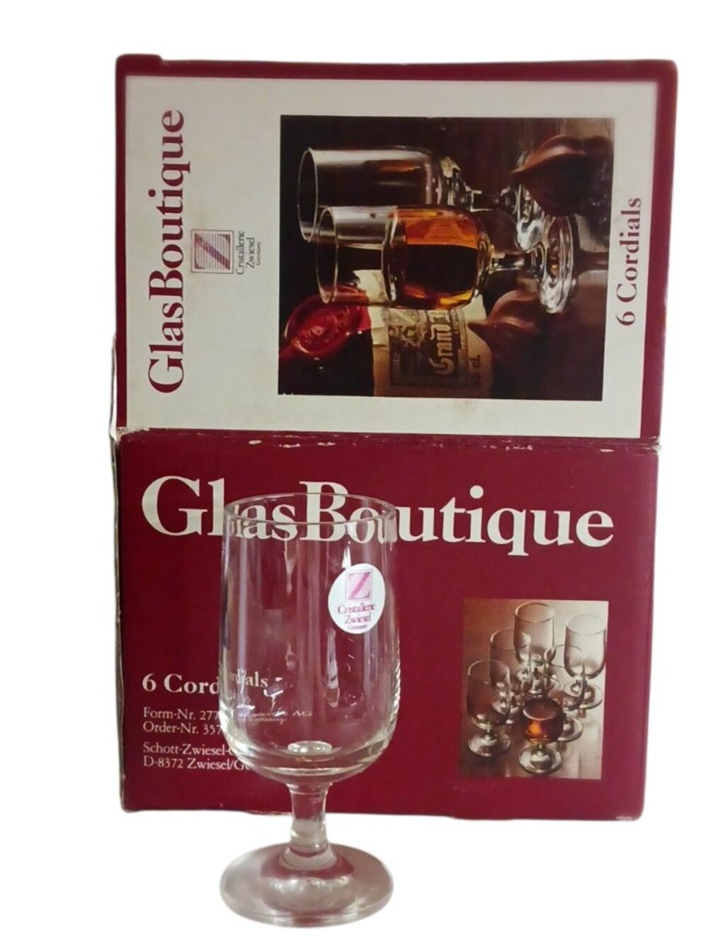 Vintage Cristallerie Zwiesel GlasBoutique Germany Glasses Set w/ Original Box